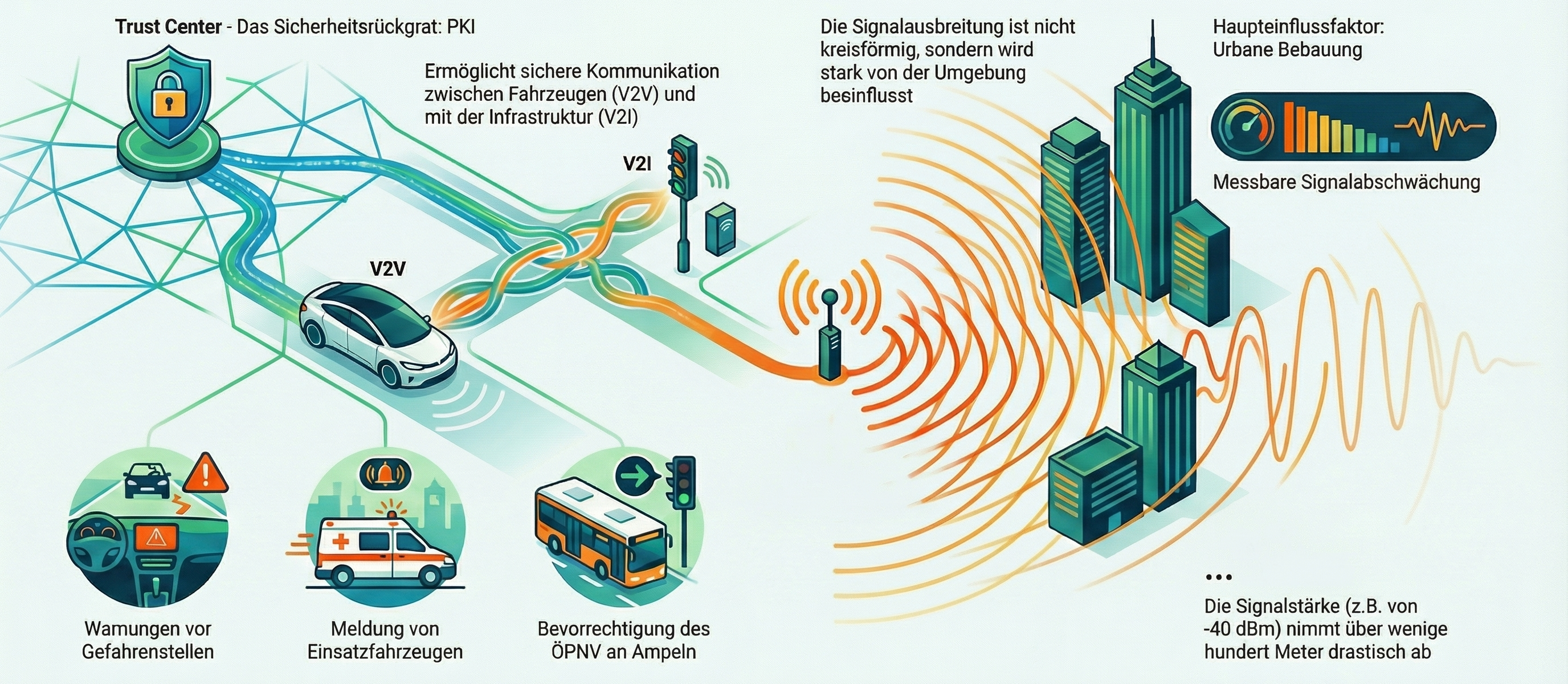 C-ITS Infrastruktur Reichweite
